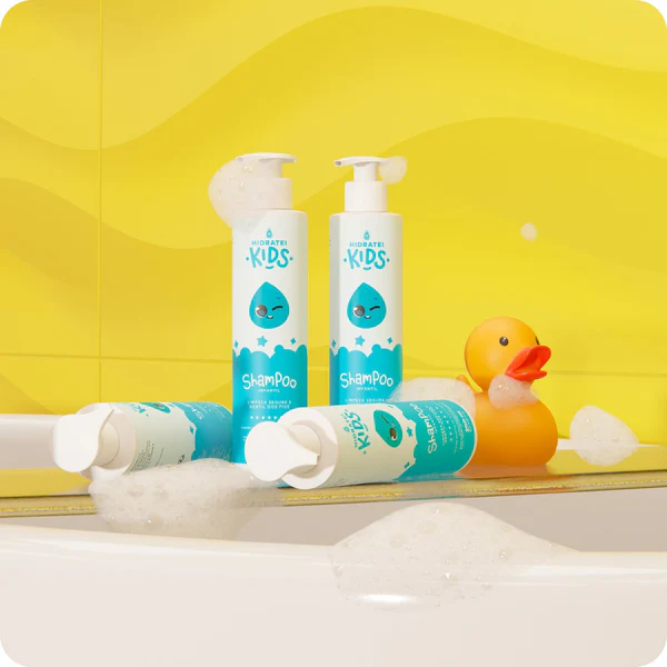 Detalhes do Shampoo Infantil Hidratei Kids Limpeza Suave Sem Embolar os Cabelos