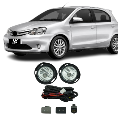 Kit Farol Milha Etios 2012 2013 2014 2015 2016 Sem Moldura 1ª Linha Novo