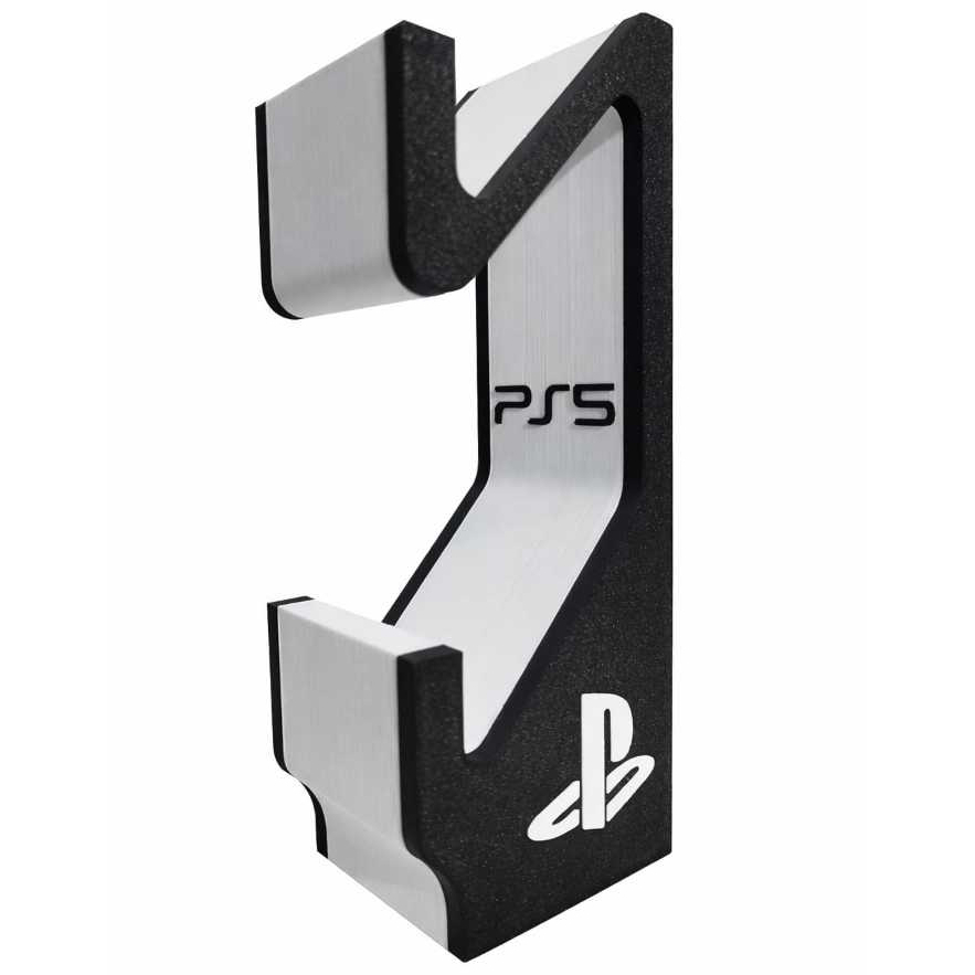 Suporte Controle Duplo PS5 - DualSense Ps5 - Organizador Para 10 Jogos - Suporte Jogos Ps5 - Porta CDs Gamer
