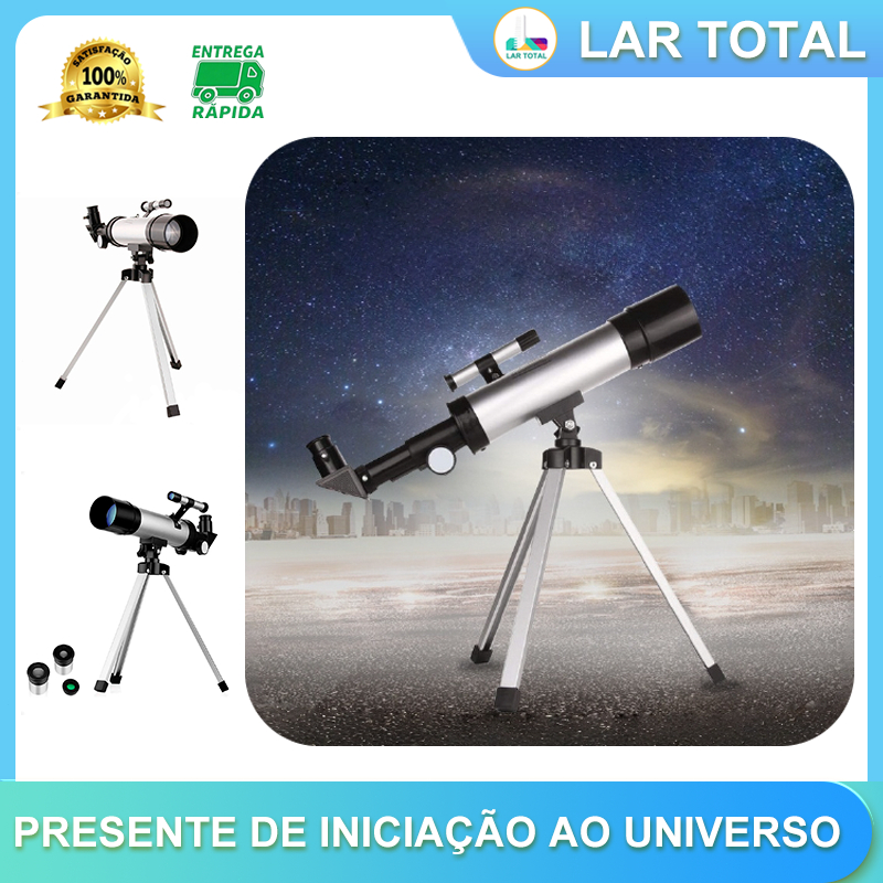 F36050 Telescópio Astronômico com tripé e buscador, presente infantil para amantes de astronomia