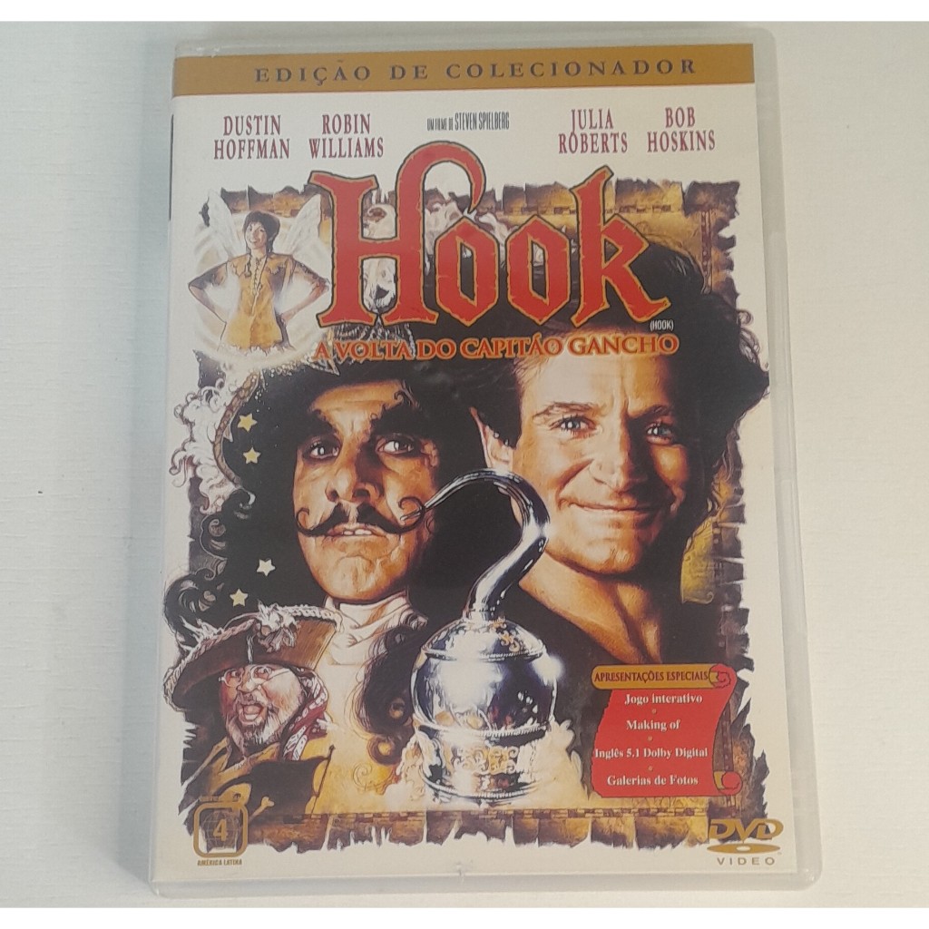 Dvd - Hook - A Volta Do Capitão Gancho ( Original )