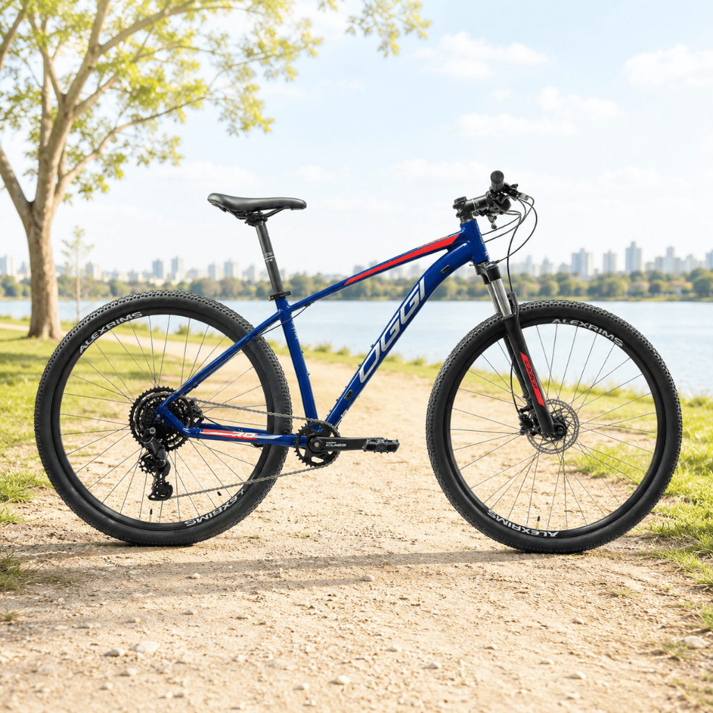Bicicleta Oggi 7.0 Aro 29, Relação Shimano Cues 9v, Freios Hidráulicos Shimano MT-200