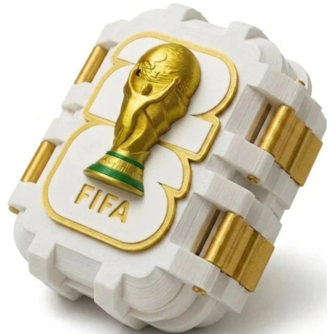 Caixa Guardar Figurinhas Copa Do Mundo 2026 Edição Premium - Personalizável com seu nome