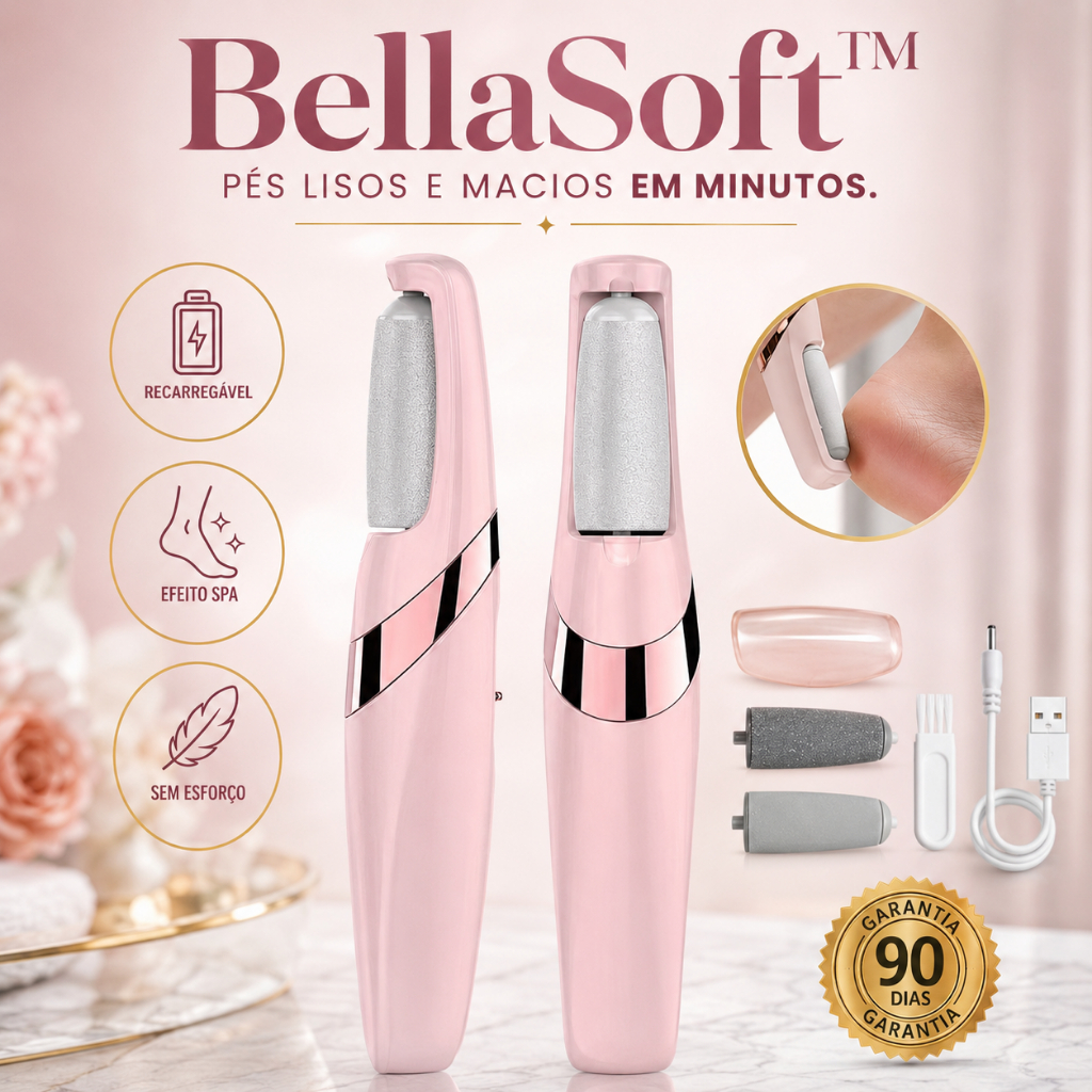 Depilador Laser Luz Pulsada -IPL + Lixa de Pé Elétrica Recarregável à Prova D’Água  Kit de  cuidados femininos BellaSoft