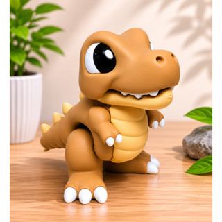 Mini Dinossauro T-Rex Cute Decorativo Figure Colecionável Decorativo para Setup e Coleção