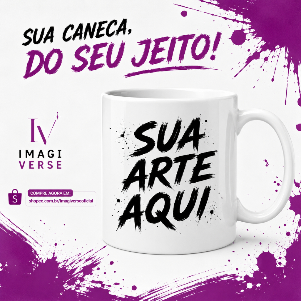 Caneca Personalizada - Sua Arte, Seu Estilo (Personalizada)