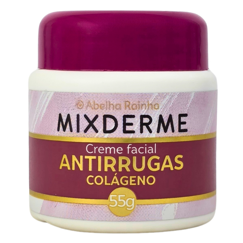 Creme Facial Antirrugas Colágeno Mixderme Abelha Rainha 55g