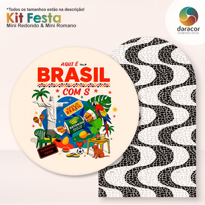 Capas de Painel de Mesa Meninos e Meninas - Mini Redondo e Mini Romano Tam e Modelos Diversos FACE ÚNICA - LINK 1