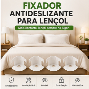 KIT 4 Fixadores Antideslizante Para Colchão E Lençol Fácil Instalação Para Cama Solteiro E Casal