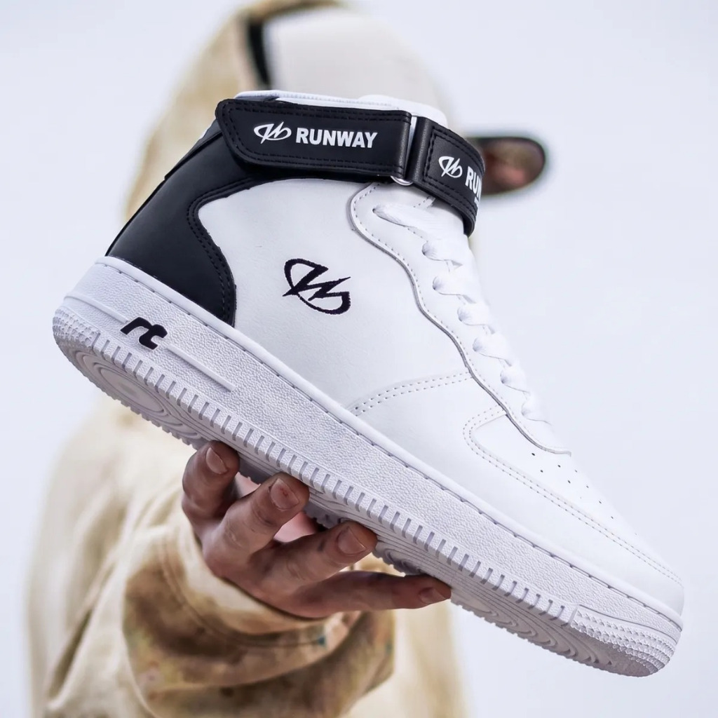 Tênis Botinha Estilo Retrô Sneaker Trabalho Confortável Diário Sportwear Masculino Runway