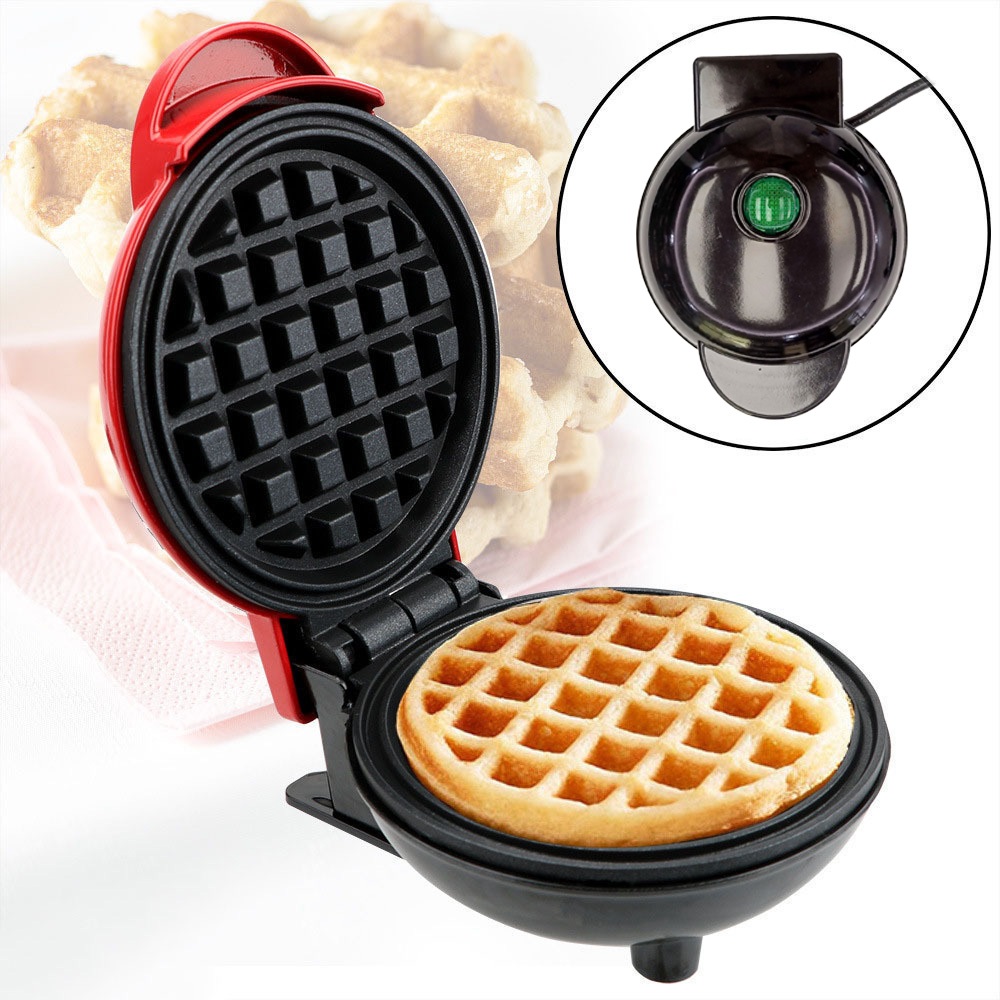 220v Mini máquina de waffle portátil eletrodoméstico revestimento antiaderente casa cozinha panificação