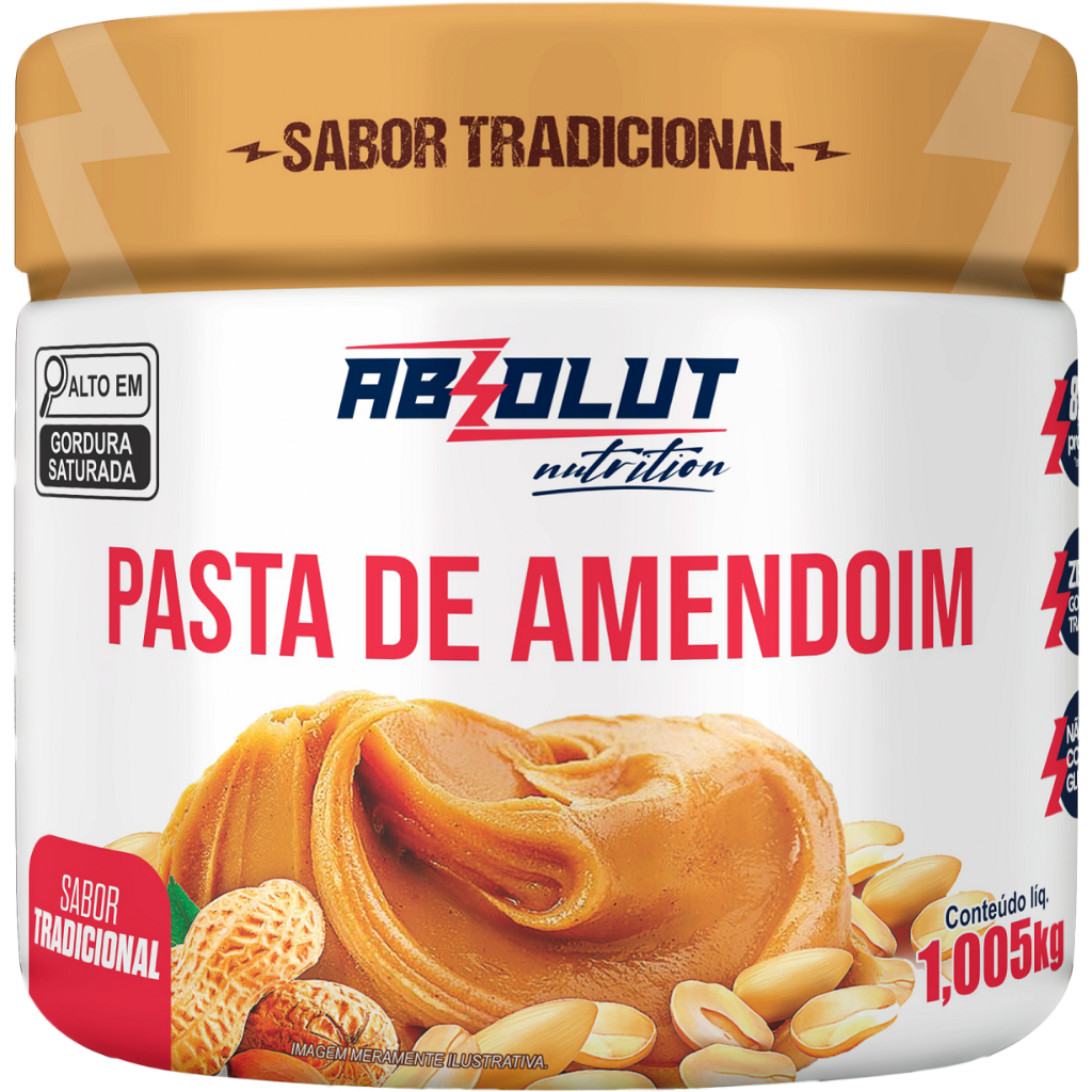 Pasta de amendoim integral 1kg - Absolut Nutrition
