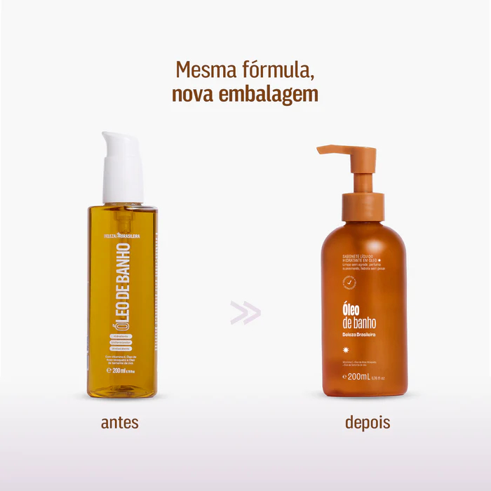 Kit 3 Óleos de Banho Hidratante Corporal 200ml Rosa Mosqueta Vitamina E Nutrição Intensa Beleza Brasileira · foto 2