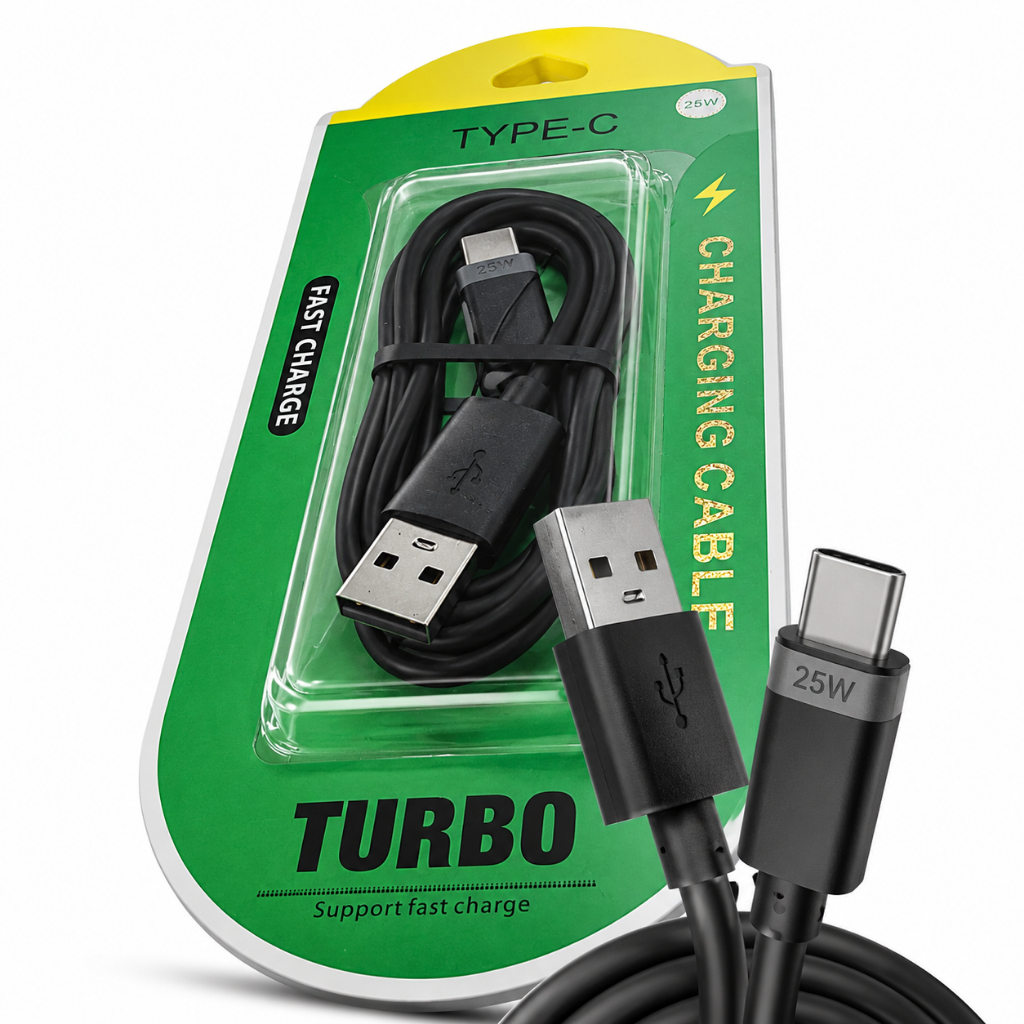 Cabo Carregador Tipo C 1m Turbo 480mb/s compatível com sansung, xiaomi, tablets, notebooks