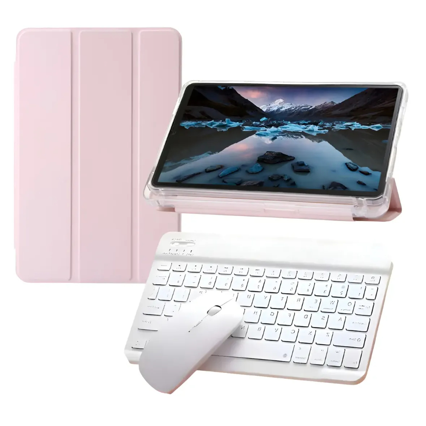 Capa Smart Case P/ Galaxy Tab A9 8,7 + Teclado / Mouse