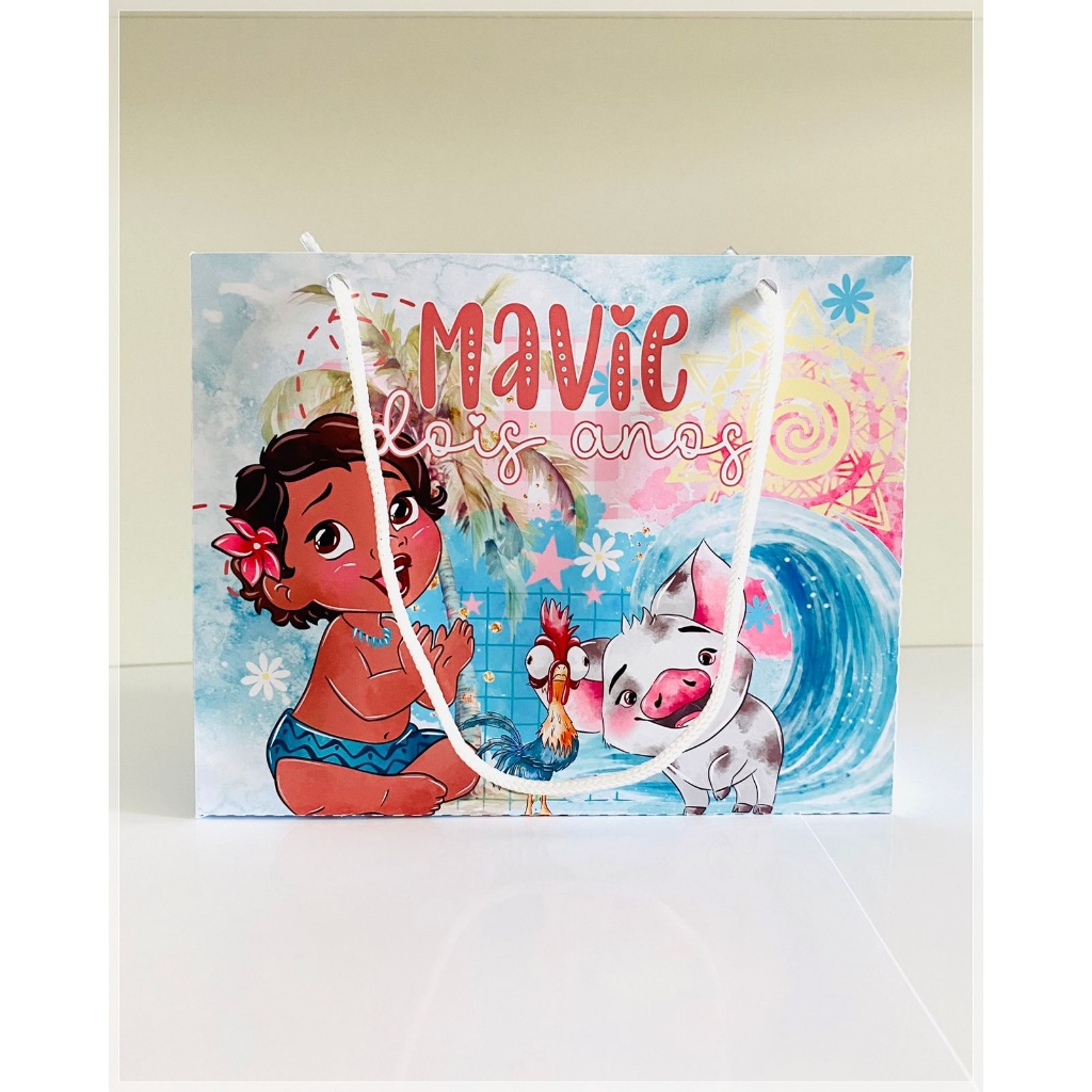 sacolinha personalizada moana baby-lembrancinha personalizada-sacolinha personalizada-festa personalizada