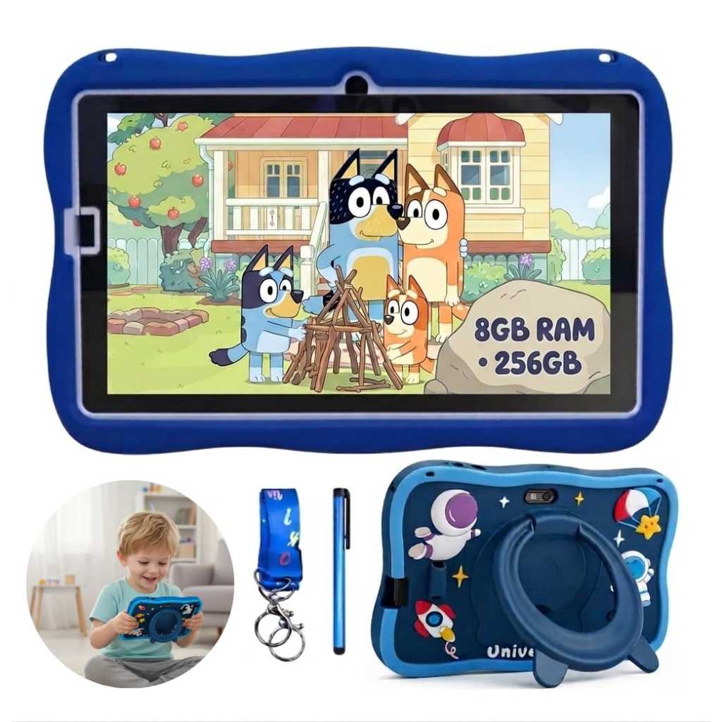 Tablet Educativo Infantil Kids Capa Resistente 6GB RAM 128gb Android Wifi Jogos Netflix 7…