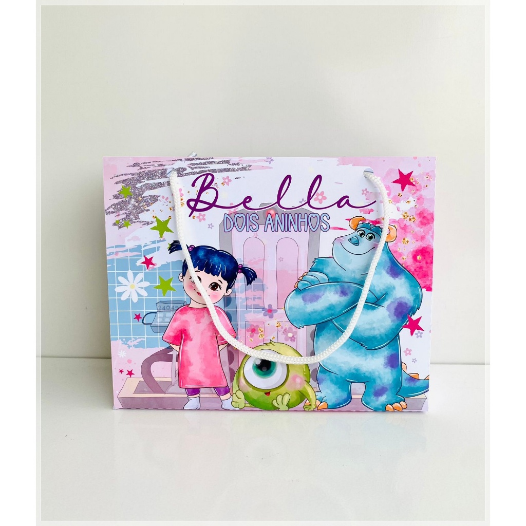 sacolinha personalizada monstros SA-lembrancinha personalizada-festa personalizada-sacolinha personalizada