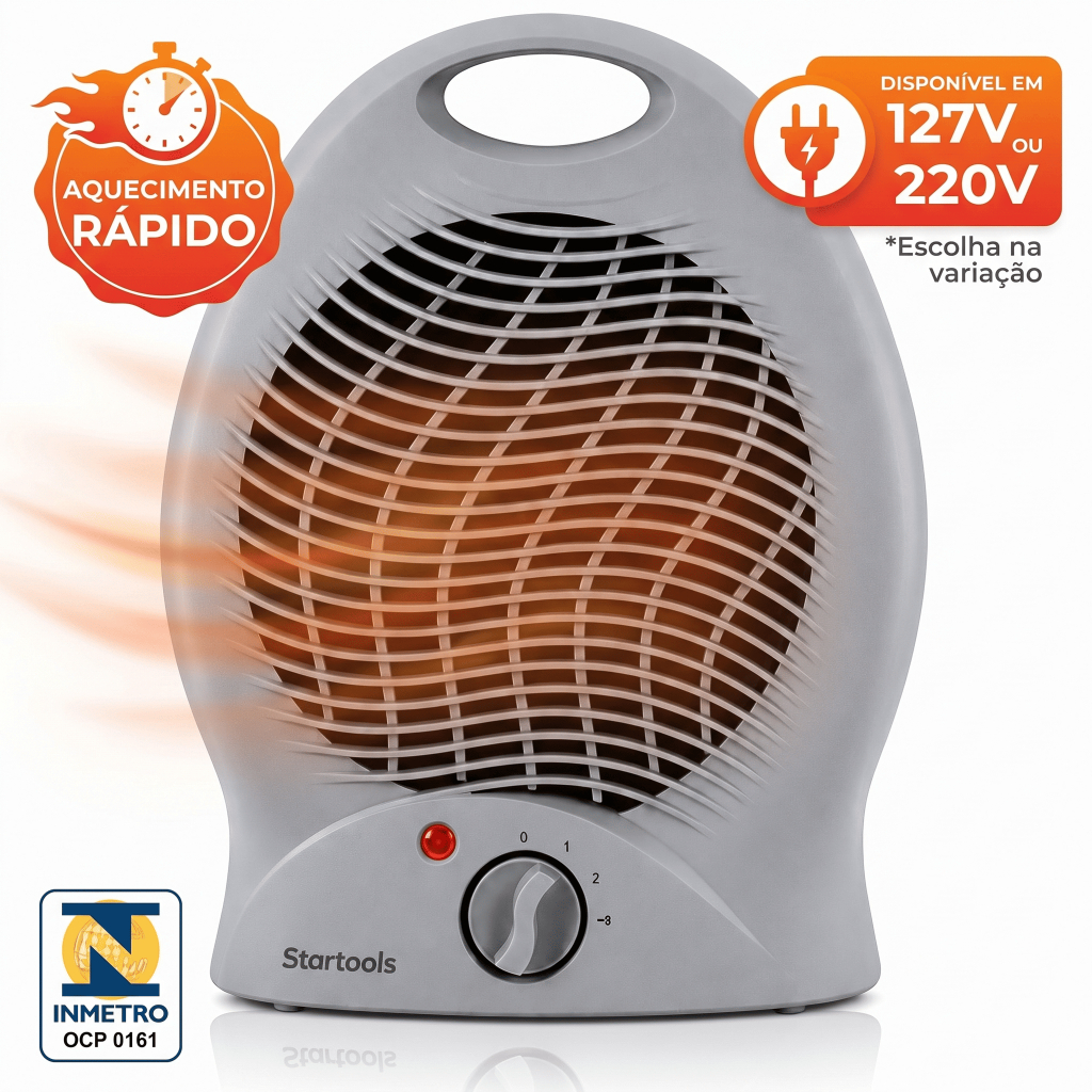 Mini Aquecedor Elétrico Portátil Para Quarto Sala Escritório 127V 220V Super Potente Quente Compacto