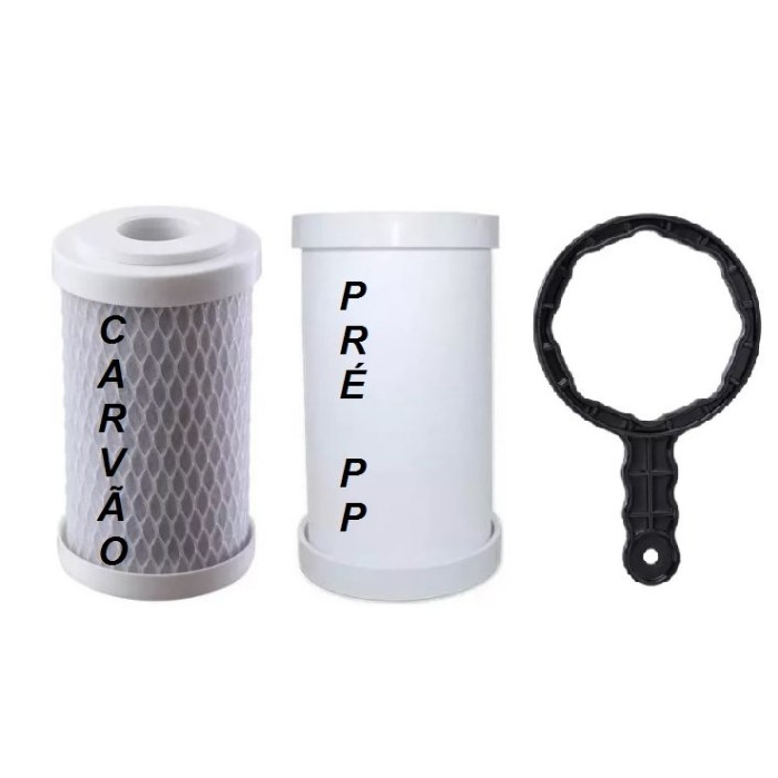 Refil Filtro Água Mpf Para Hoken Multi Smart Carvão Pp/chave 01 PAR E 02 PARES