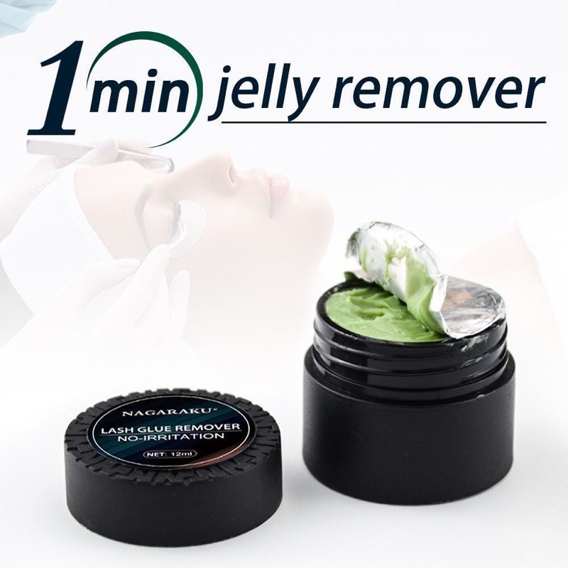 Removedor Nagaraku Creme Para Alongamento Extensão De Cílios 12g Não Irrita A Pele Pasta Jelly Gel