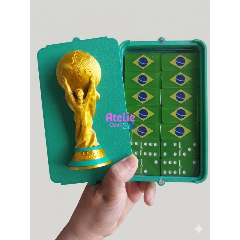 KIT COPA/DOMINÓ DO BRASIL/DOMINÓ DE RESINA/COPA DO MUNDO/CHAVEIRO GIRATÓRIO/PORTA FIGURINHA/TAÇA/BLUSA DO BRASIL