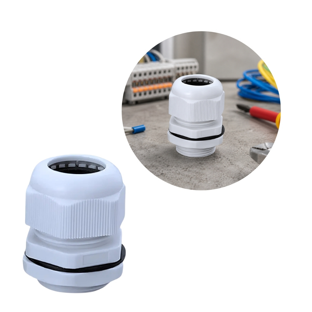 Kit 20 Peças Prensa Cabo Pg11 Nylon PA66 Vedação IP68 Alta Resistência