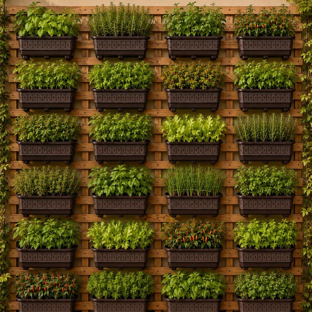24 Floreiras Jardim Vertical Para Parede Sacada Cozinha