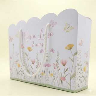SACOLA SURPRESA 15x20 JARDIM DE FLORES LEMBRANCINHA JARDIM FLORIDO PEGUE E MONTE