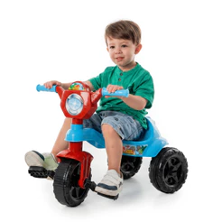 Motoca Triciclo Velotrol Dinossauro - ORIGINAL Certificado Inmetro - Com Pedal - Modelo Kemotoca Original