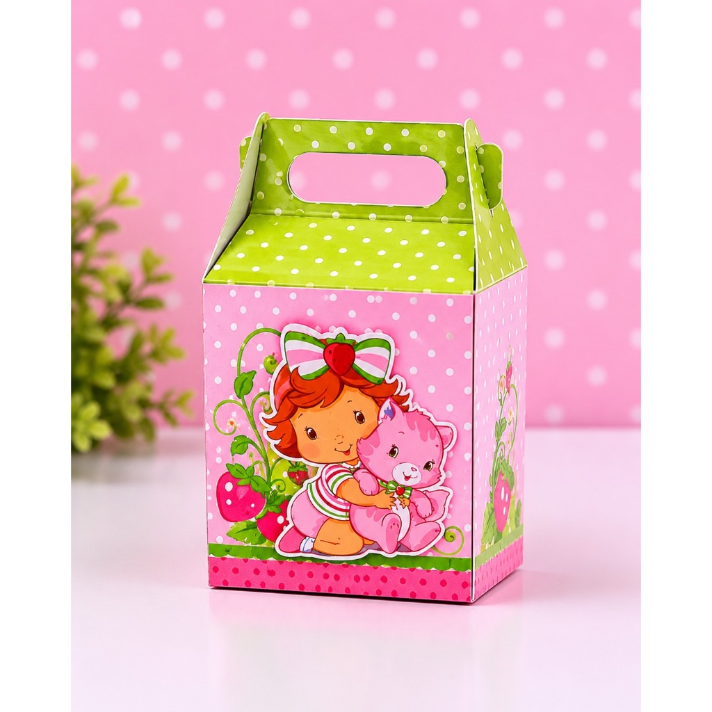 Kit festa tema Moranguinho Caixinha Personalizada lembrancinha aniversário Moranguinho