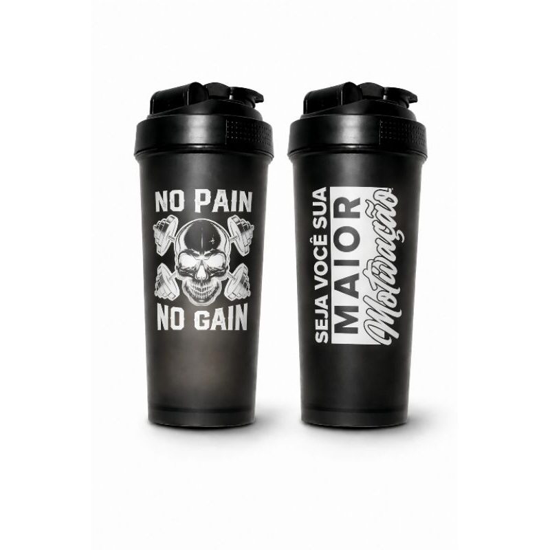Coqueteleira Fitness Shaker Para Whey Protein Academia 700ml