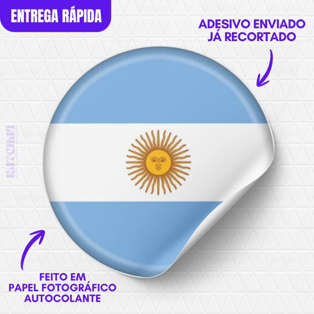 50 ADESIVOS ARGENTINA COPA DO MUNDO PARA FRASCOS E/OU LEMBRANCINHAS - PAPEL FOTOGRAFICO ADESIVO - ADESIVO REDONDO