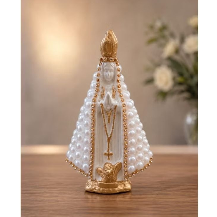 Imagem Nossa Senhora Aparecida Pérola 15 cm