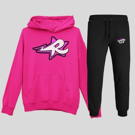 Conjunto Moletom Infantil agasalho casaco abrigo e Calça Emily Vick Os Rosa DO 2 AO 14 ANOS - MOLETOM