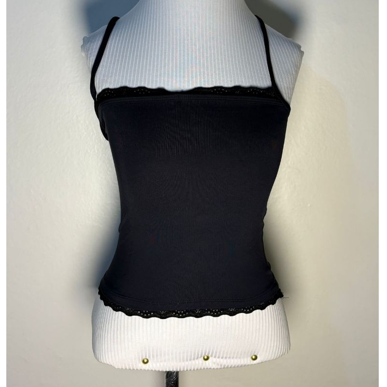 Blusa De Alcinha Com Renda (Veste PP-P)