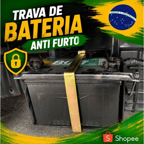 Trava Antifurto Para Bateria Hyundai HR Kia Bongo Caminhão JAC Aço Reforçado 3mm Proteção Veicular