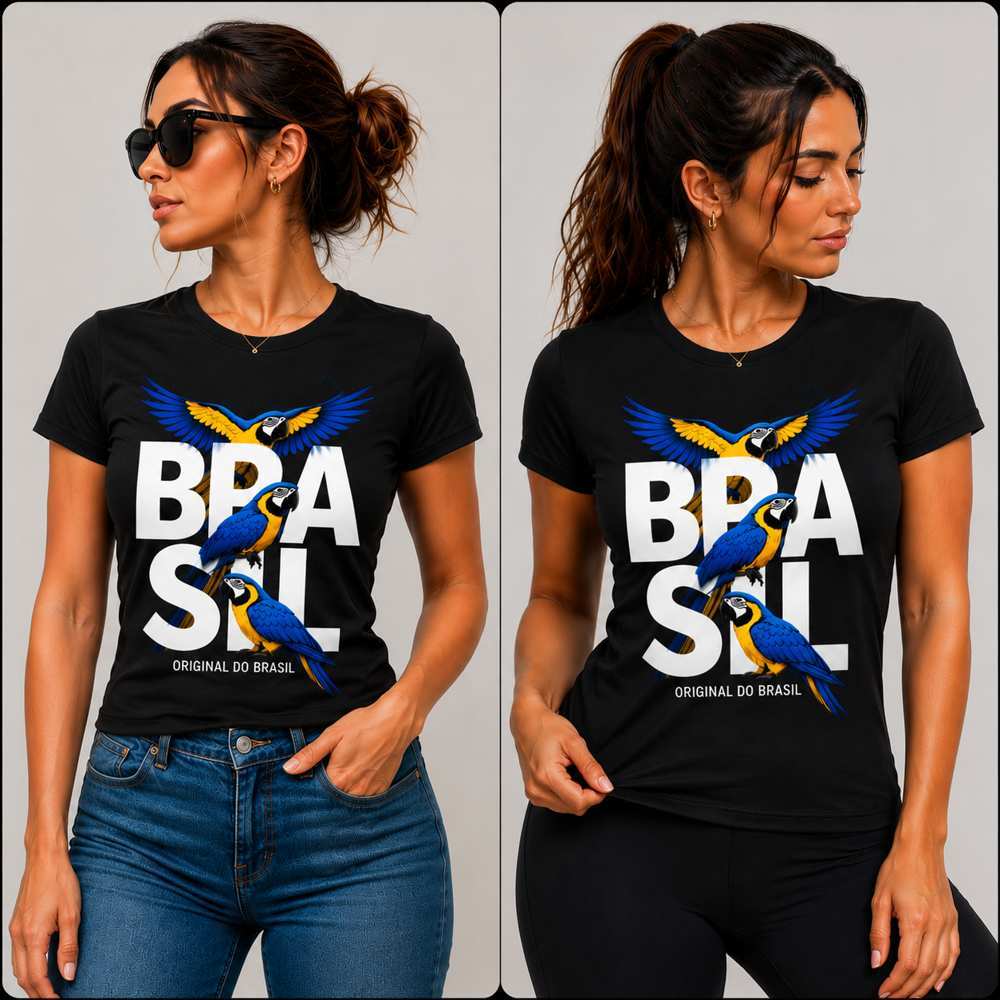 Camiseta Brasil Araras Tropicais – Original do Brasil
