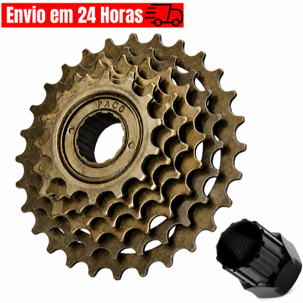 Catraca Roda Livre 6 Velocidades 14/28 Dentes Bike Corrente Fina 18 Marchas 116 Elos 1/2x3/32 Bicicleta Chave Extrator