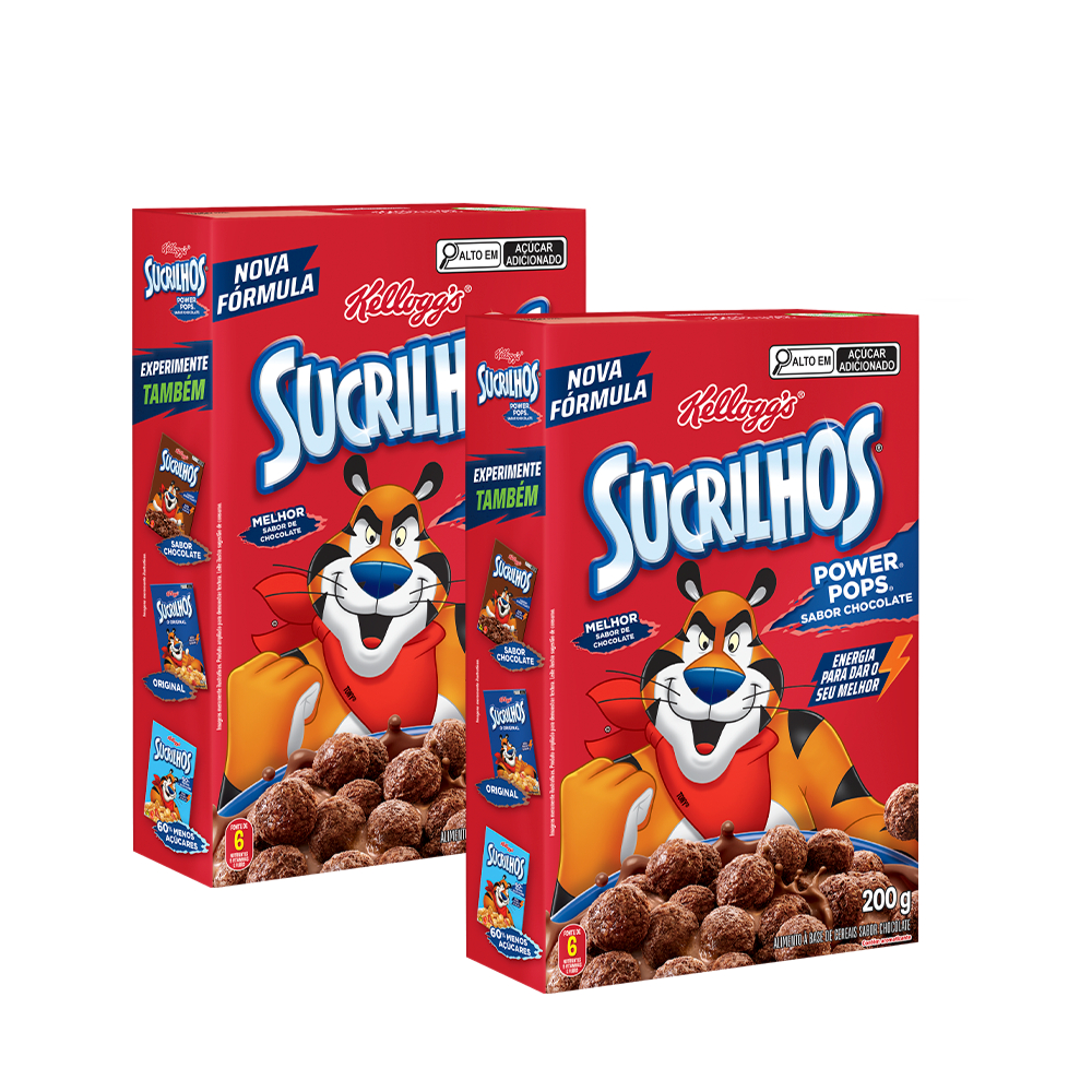 Combo Cereal Sucrilhos Power Pops 200G 2 unidades