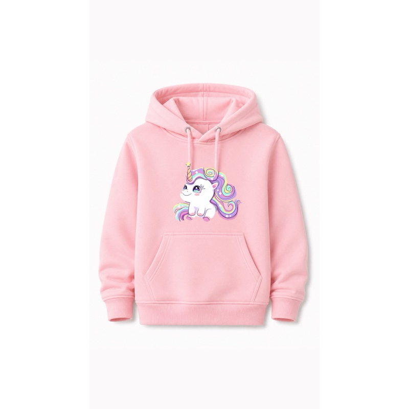 Moletom Infantil Estampado Unicornio |Com Capuz/Bolso Canguru |Flanelado