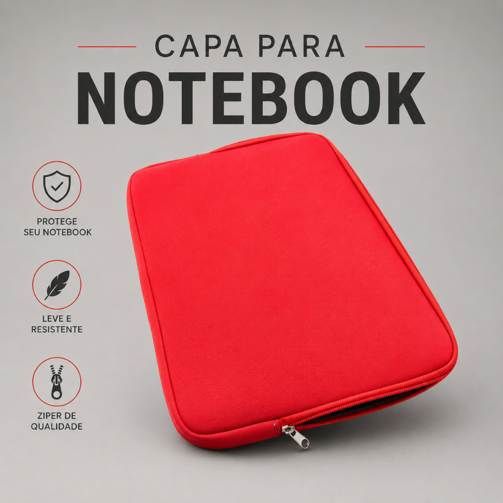Case Protetora Impermeável para Notebook e Tablet Chromebook 11" 14" 15" 17"