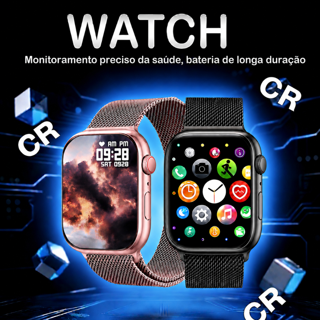 Watch W12 NFC  Relógio à prova d'água inteligenteBluetooth Call Heart Rate Smartwatch