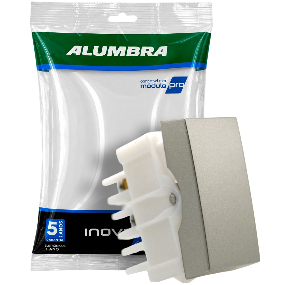 Módulo Interruptor Simples 10A Titanium Inova Pro Class Alumbra