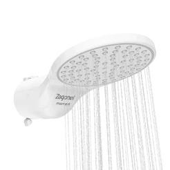 Chuveiro Ducha Moment 4 Temperaturas Zagonel 5500W 127V Branco Banheiro Casa