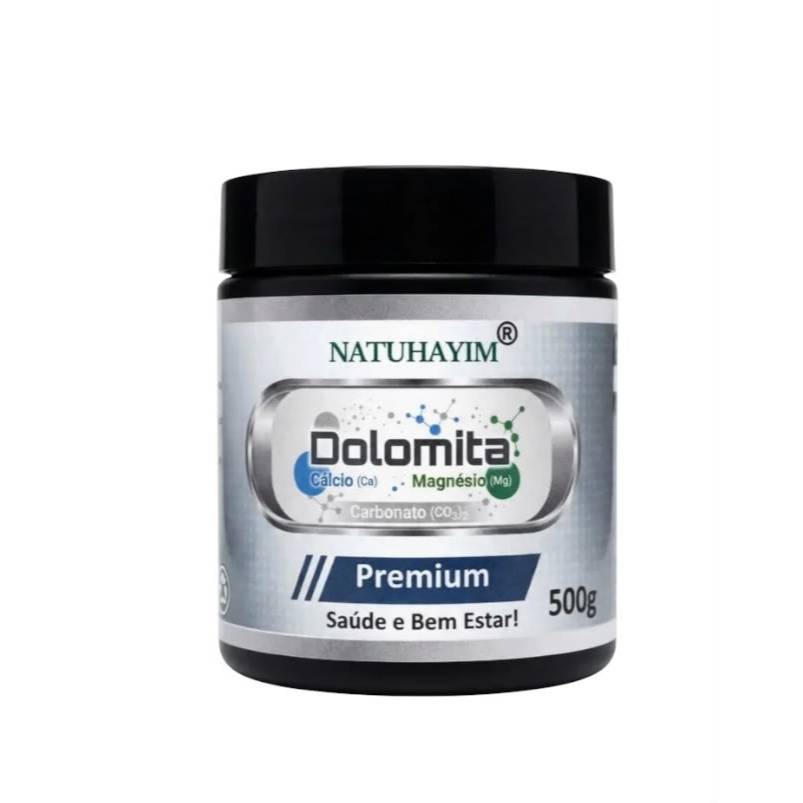 Dolomita Em Pó Premium Cálcio E Magnésio Natuhayim 500g