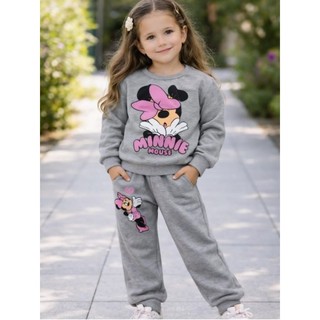 🎀🐭❄️ Conjunto de Frio Minnie Conjunto Infantil Minnie Feminino Moletom Inverno Menina