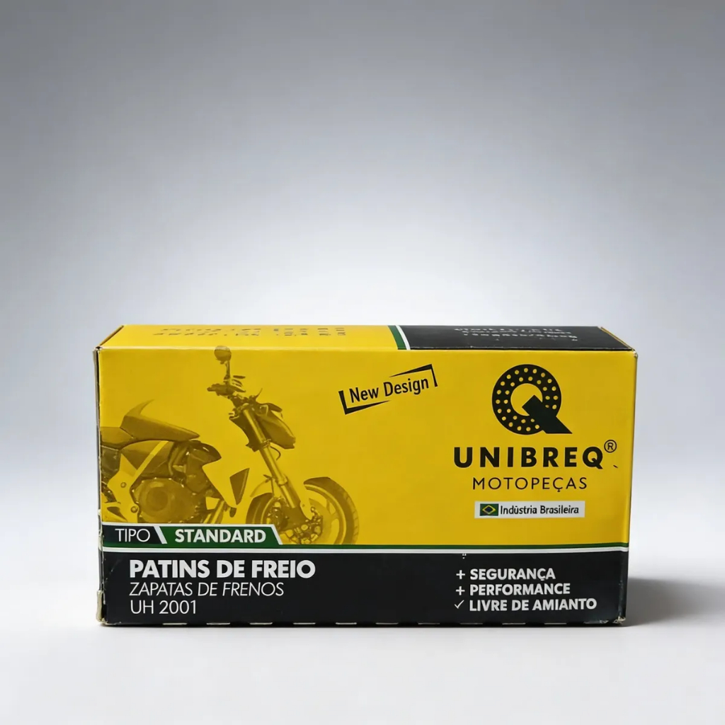 PATIN DE FREIO UNIBREQ DIANT/TRAS STANDARD SEM MOLA