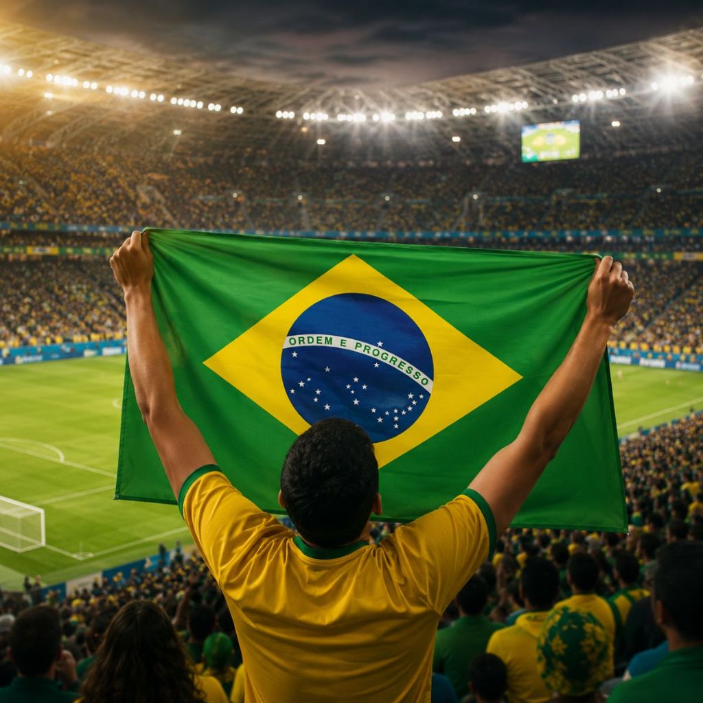 Bandeira do Brasil Torcedor 60x90 Copa do Mundo 7 de setembro Eleição Dia da Bandeira