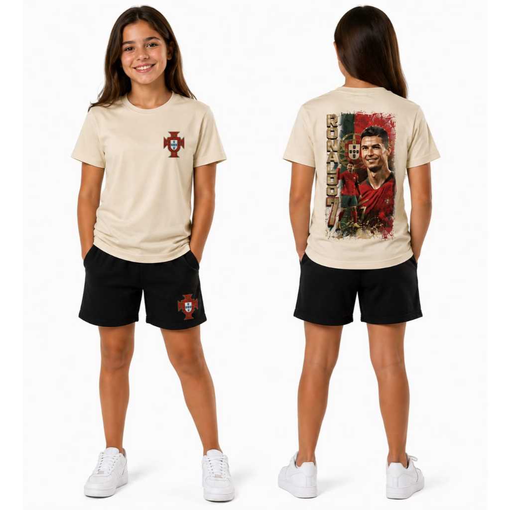 Kit Infantil Camiseta e Shorts Conjunto Camisa e Bermuda Moletinho Menino Menina Infantil